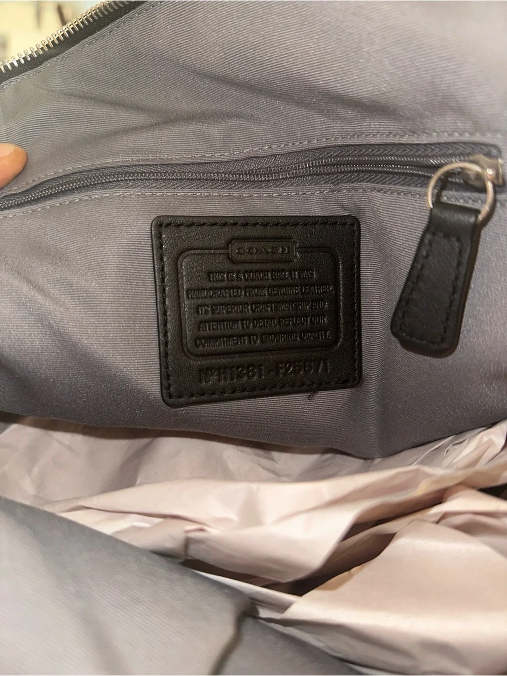 Coach sleek black